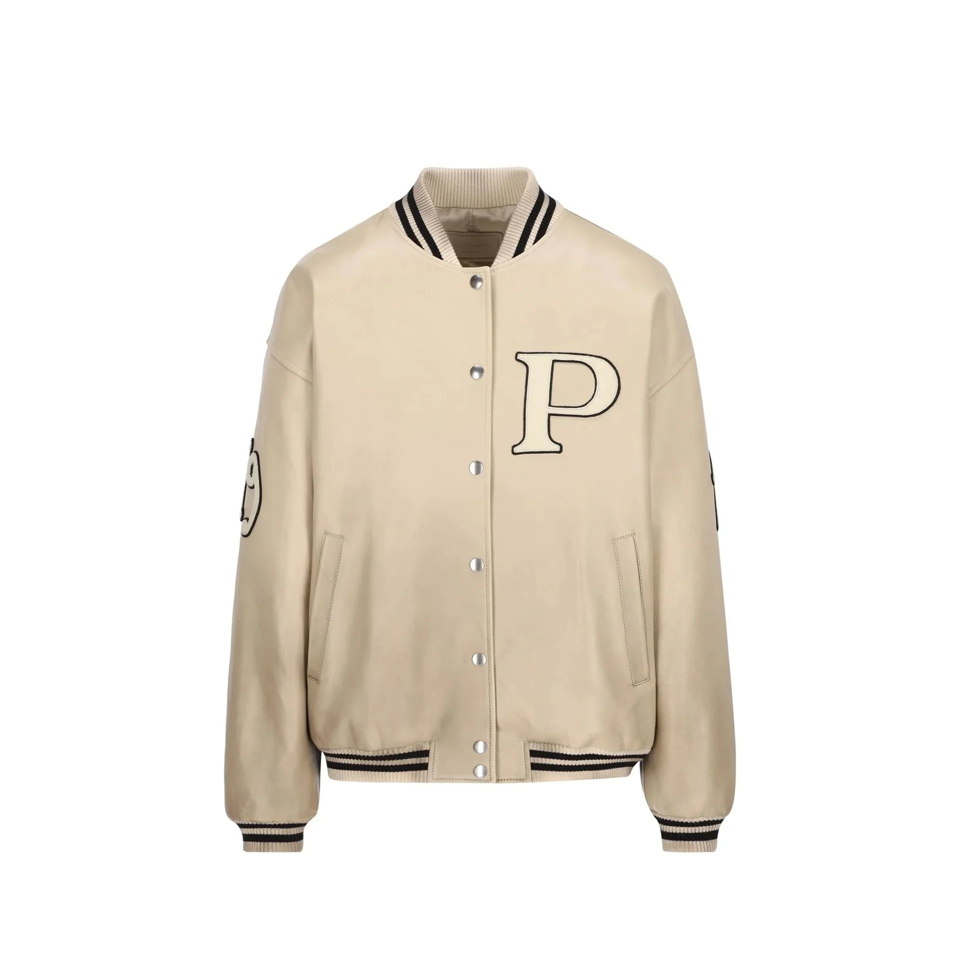 Prada — Prada Padded Leather Varsity Jacket